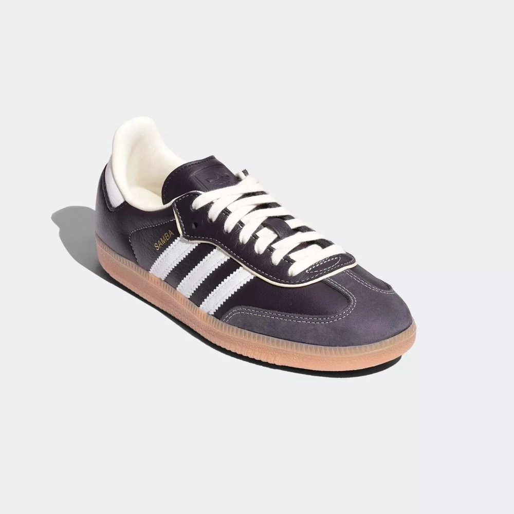 adidas Originals Samba OG Womens Sz 5.5 Aura Black/Cream White Shoes IG6836 NEW - Picture 4 of 8